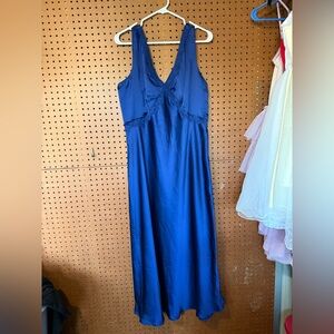 Blue silk formal dress size xl - by A new day- NWOT - royal blue